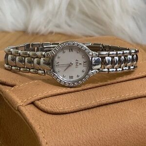 Ebel Beluga Diamond Quartz 26mm Steel .70 CW Glossy Stainless Steel Watch +Case